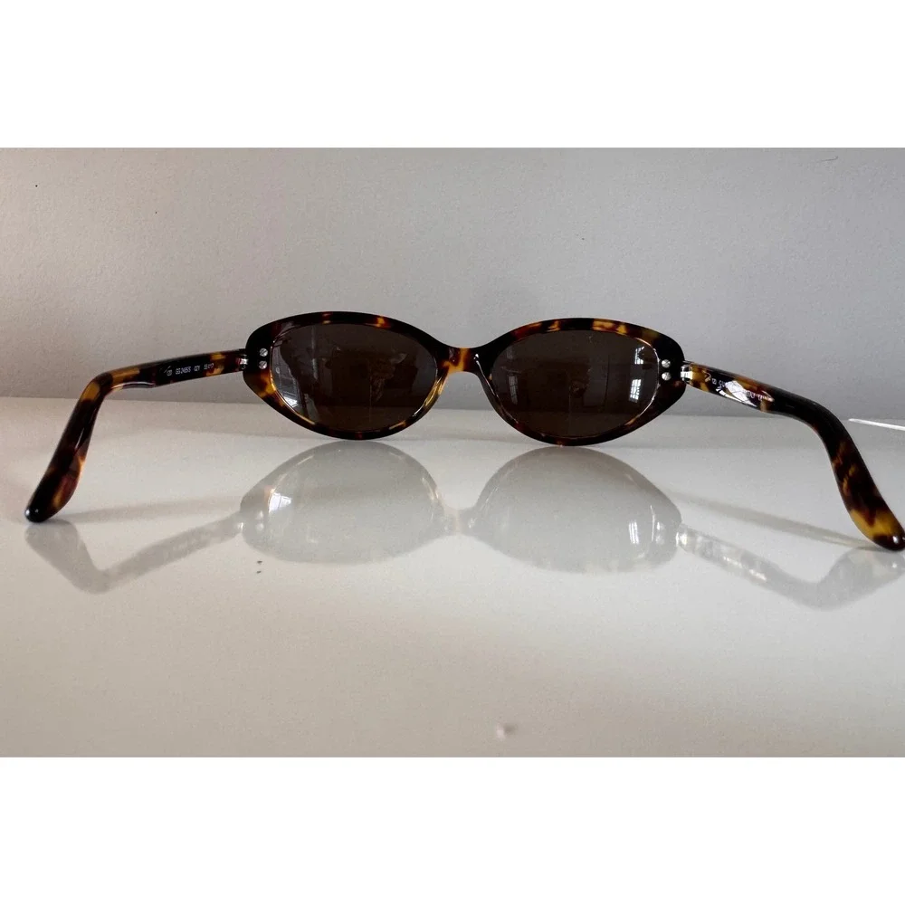 Gucci Vintage Y2K GG2465/S Tortoiseshell Oval Sunglasses Brown Made in Italy - Picture 7 of 16